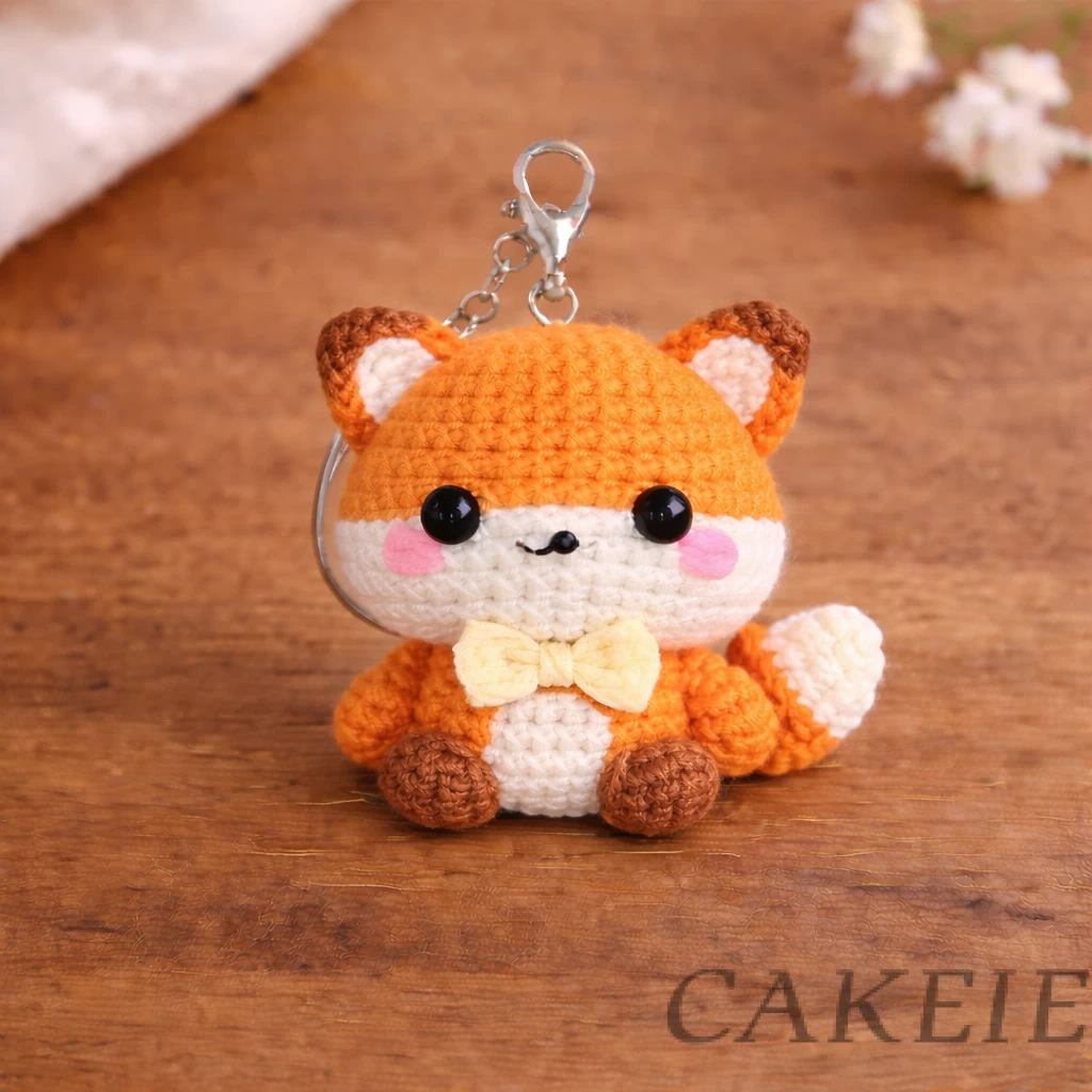 Crochet Fox Keychain